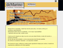 Tablet Screenshot of demarino.com.ar